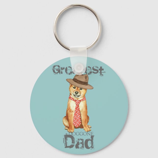 Shiba Inu Pappa Nyckelring (Framsida)