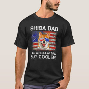 Shiba Inu Pappa som ett vanligt men kylare Hund Pa T Shirt