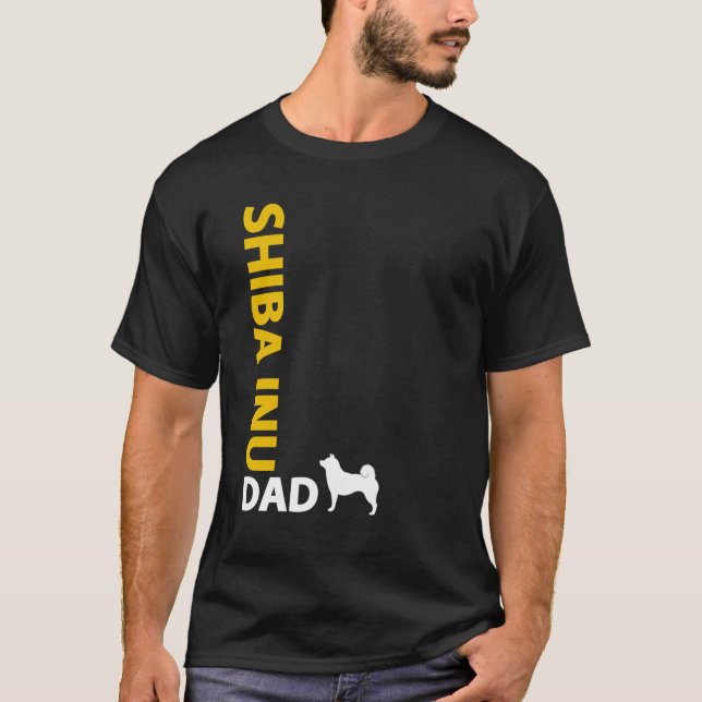 Shiba Inu pappa Tee Shirt (Framsida)