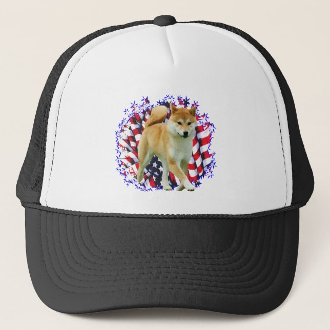 Shiba Inu Patriot Keps (Framsida)