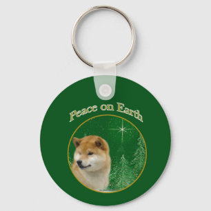 Shiba Inu Peace Nyckelring