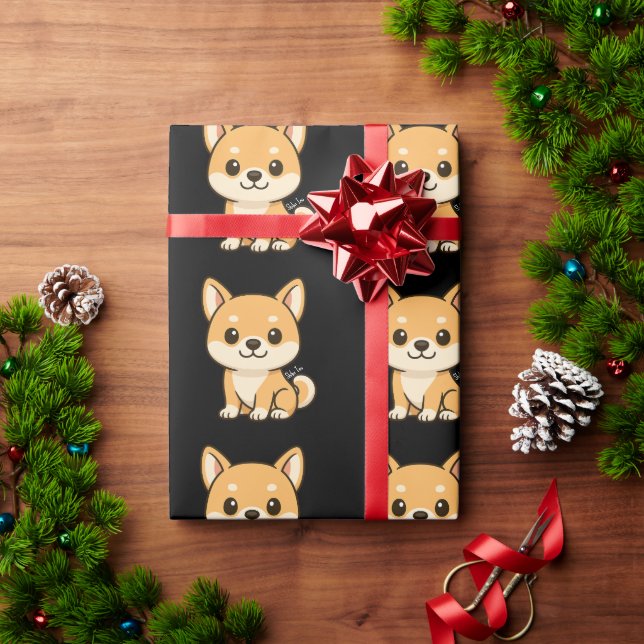 Shiba Inu Presentpapper (Julgåva)