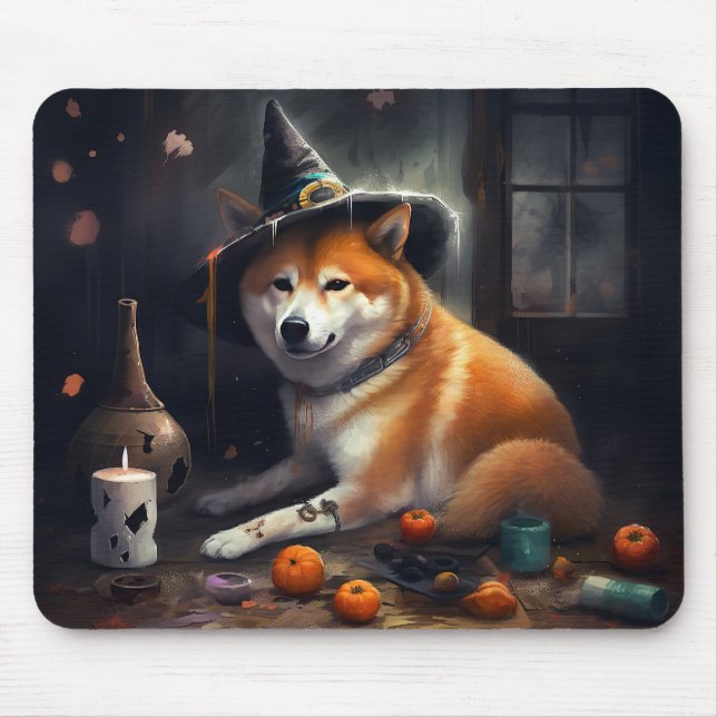 Shiba Inu Pumpkins Halloween Scary Musmatta (Framsidan)