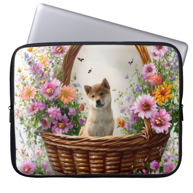Shiba Inu Puppy Laptop Fodral (Framsidan)