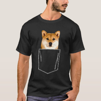 Shiba Inu Puppy Pocket T Shirt