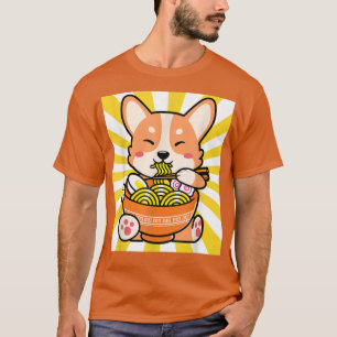 Shiba Inu Ramen Anime Kawaii Cute Tonåring gåva T Shirt