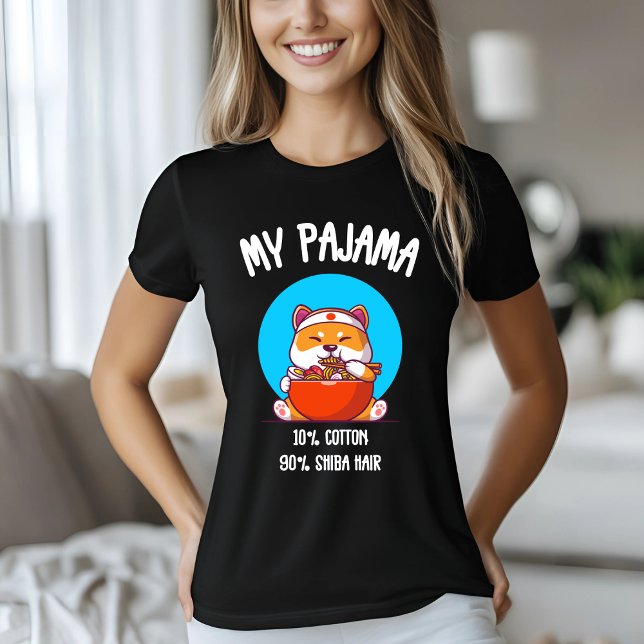 Shiba Inu Ramen Roligt T Shirt (Skapare uppladdad)