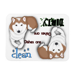 Shiba Inu Rectangle Dishwasher Magnet