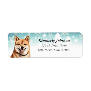 Shiba Inu Returetiketters Returadress Etikett