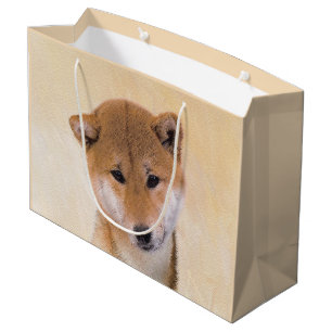 Shiba Inu (röd) målning - Originalbild av Hund