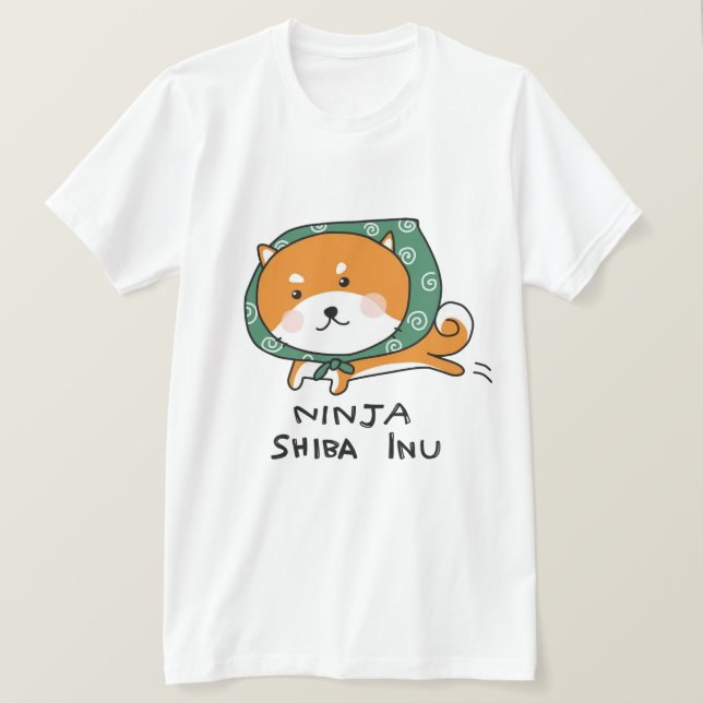 Shiba Inu Samurai Pappa Tröja – Japansk Hundpappa  (Design framsida)