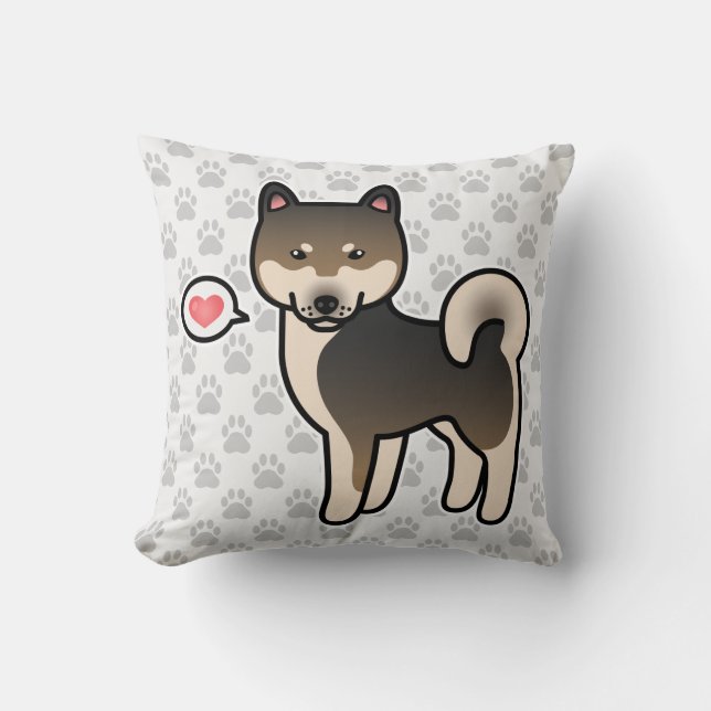 Shiba Inu Sesam kärlek Kudde (Framsida)