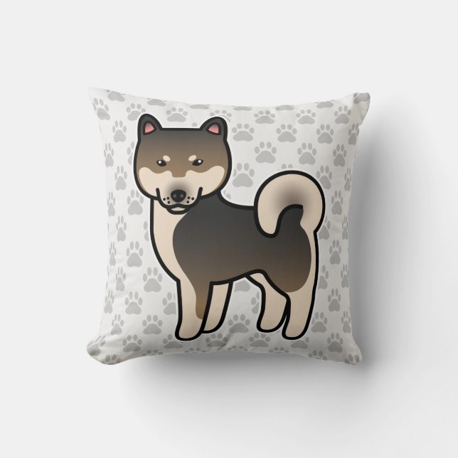 Shiba Inu Sesamfrö Kudde (Framsida)