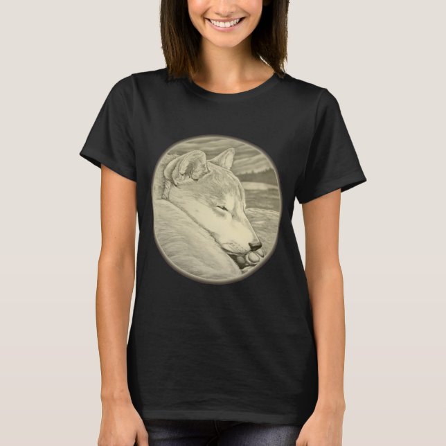 Shiba Inu Shirts Dam Hund älskare Plus Storleka Sh Tee (Framsida)