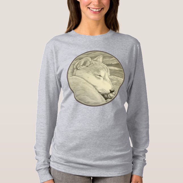 Shiba Inu Shirts Dam Hund älskare Plus Storleka Sh Tee Shirt (Framsida)