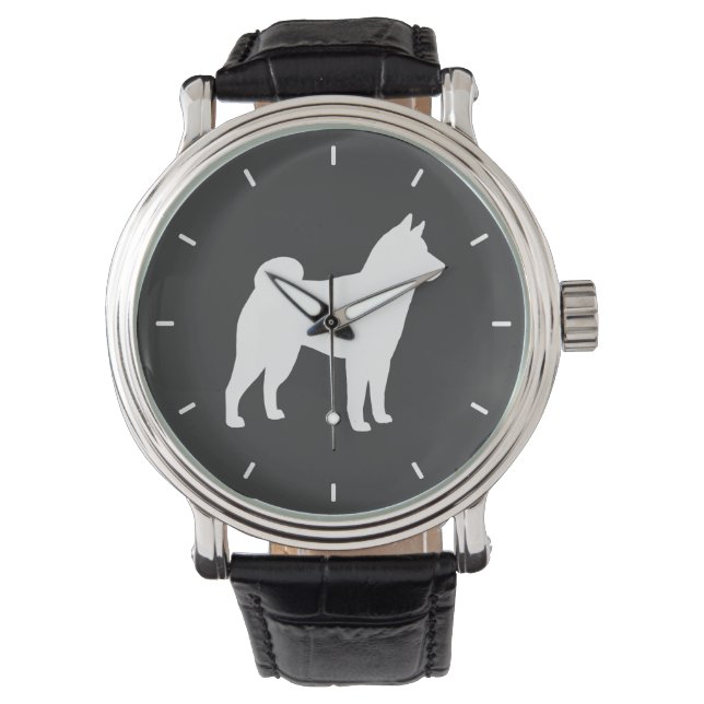 Shiba Inu Silhouette Armbandsur (Framsida)