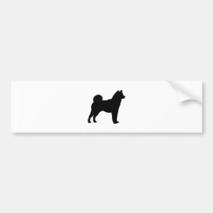 Shiba Inu silhouette Bildekal