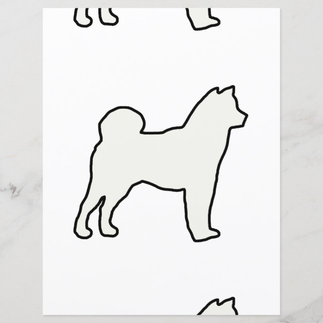 Shiba Inu silhouette kräm (Framsida)