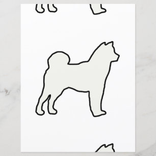 Shiba Inu silhouette kräm