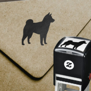Shiba Inu Silhouette Självfärgande Stämpel