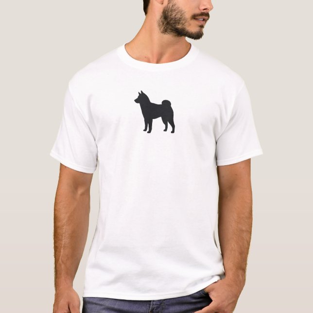 Shiba Inu Siluett T Shirt (Framsida)