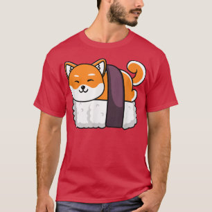 Shiba Inu Sushi Kawaii Neko Gift T Shirt