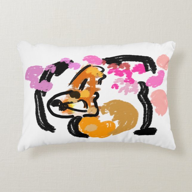 Shiba Inu sval vind  Prydnadskudde (Framsidan)