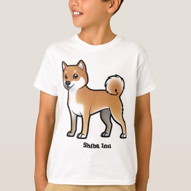 shiba inu t-shirt (Framsida)