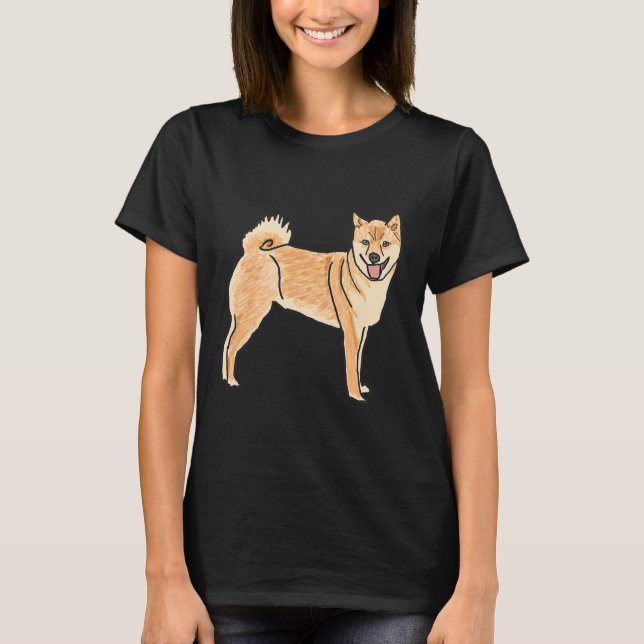 Shiba Inu T Shirt (Framsida)