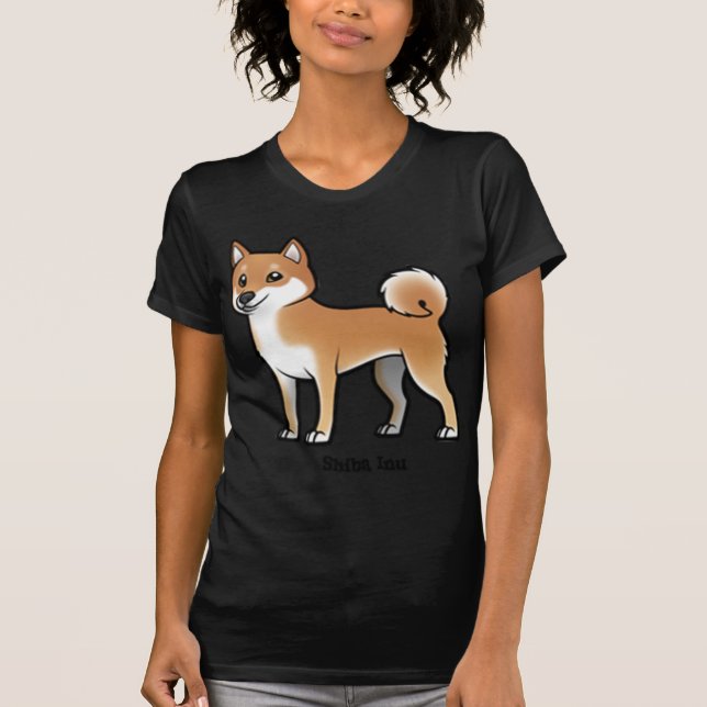 shiba inu t shirt (Framsida)
