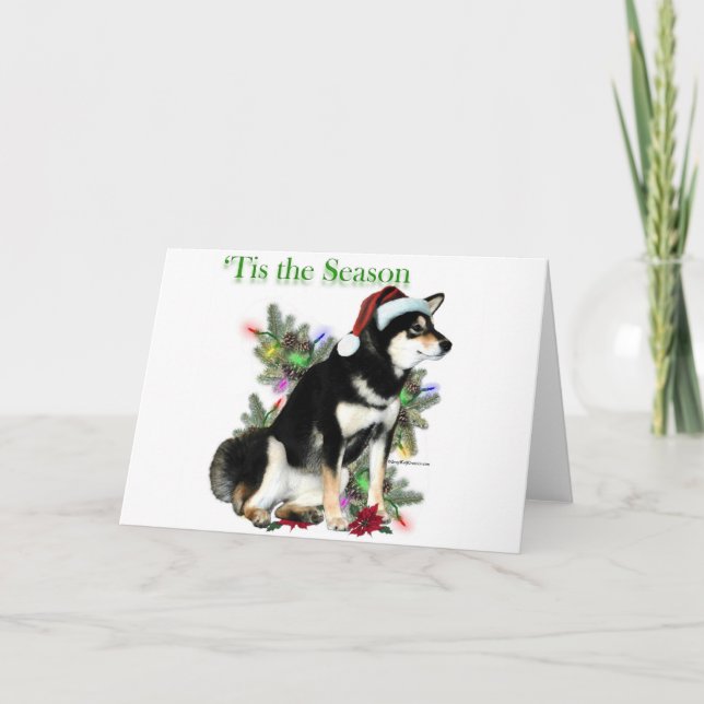 Shiba Inu "Tis Helgkort (Framsida)