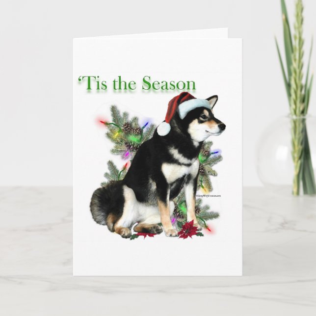 Shiba Inu ` Tis Helgkort (Framsida)