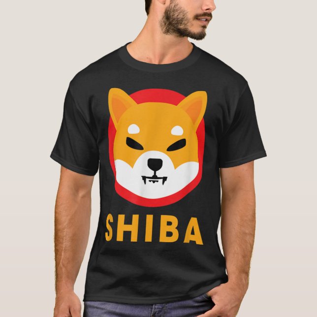 Shiba Inu Token Crypto Coin Cryptocurrency Shib Co T Shirt (Framsida)