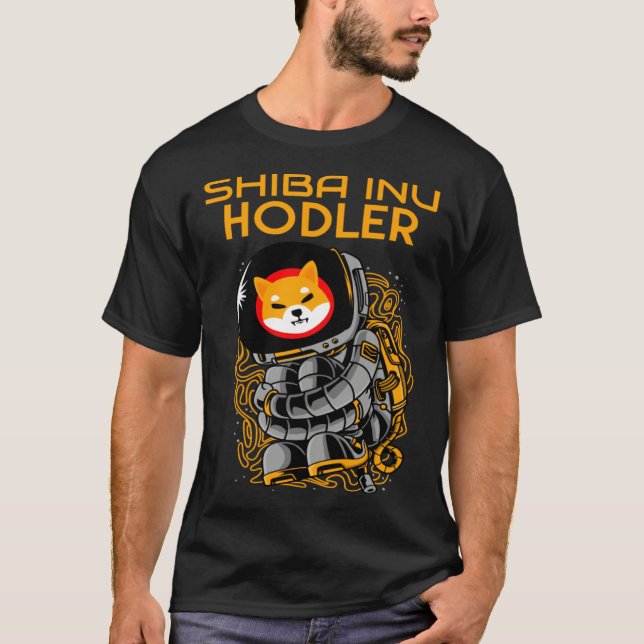 Shiba Inu token Crypto Coin Cryptocurrency T Shirt (Framsida)