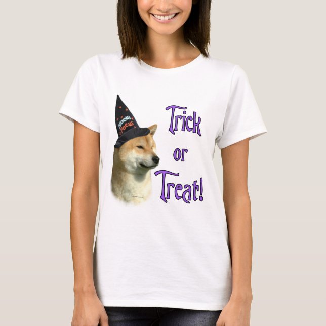 Shiba Inu Trick T Shirt (Framsida)