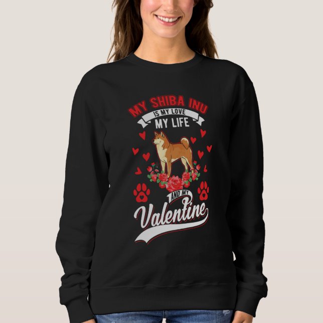 Shiba inu Valentine's Day Japanese Shiba  1 T Shirt (Framsida)