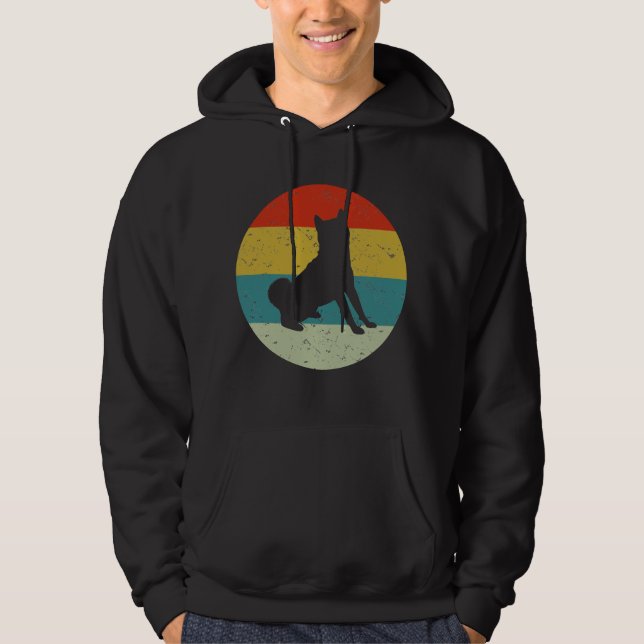 shiba inu vintage hoodie (Framsida)