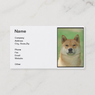 Shiba Inu visitkort
