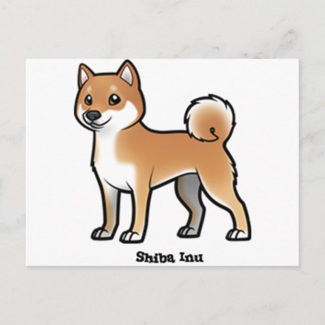 shiba inu vykort (Framsida)