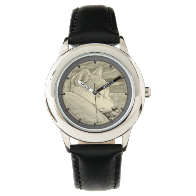 Shiba Inu Watch Hund älskare Shiba Inu Wrist Watch Armbandsur (Framsida)