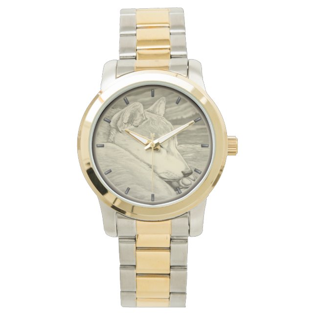 Shiba Inu Watch Hund älskare Shiba Inu Wrist Watch Armbandsur (Framsida)