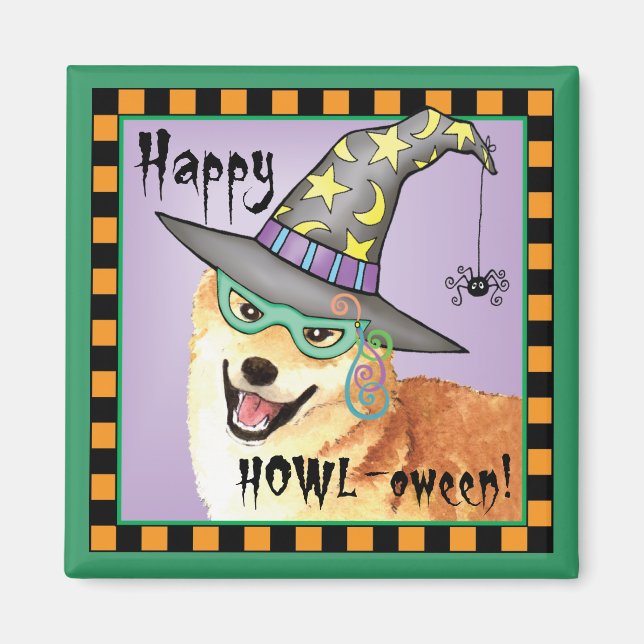 Shiba Inu Witch Magnet (Framsidan)