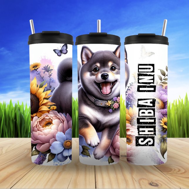 Shiba Inus blomma Frolic (Skapare uppladdad)