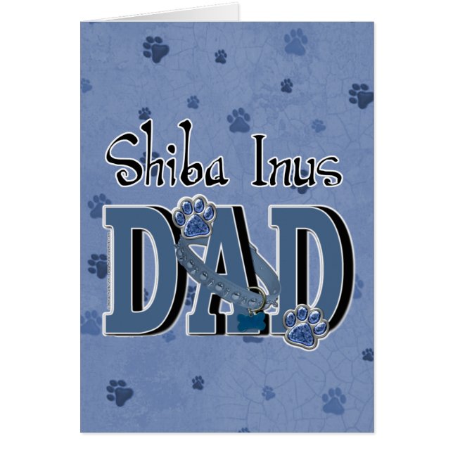 Shiba Inus PAPPA Hälsningskort (Framsidan)