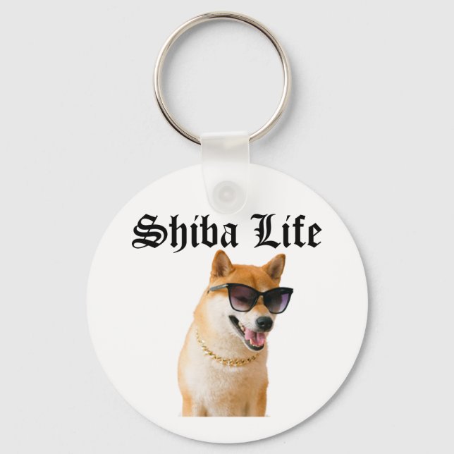 Shiba Life Nyckelring (Framsida)