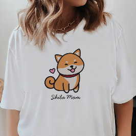 Shiba Mamma Shiba Inu Hund T-Shirt