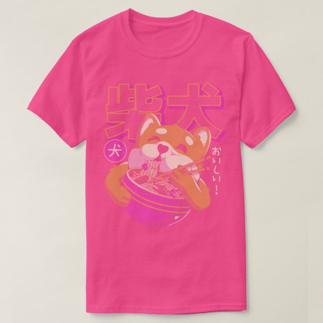 Shiba Noodles T Shirt (Design framsida)
