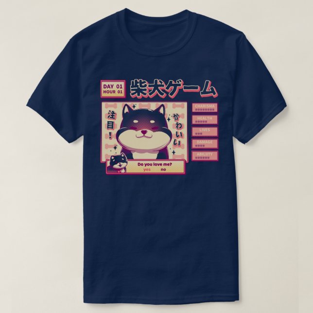 Shiba Novel T Shirt (Design framsida)