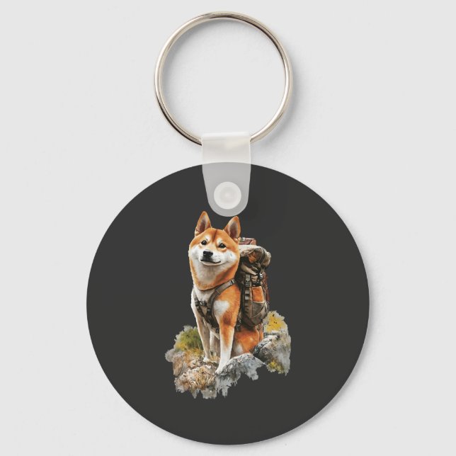 Shiba Pitbull Inu Nyckelring (Framsida)