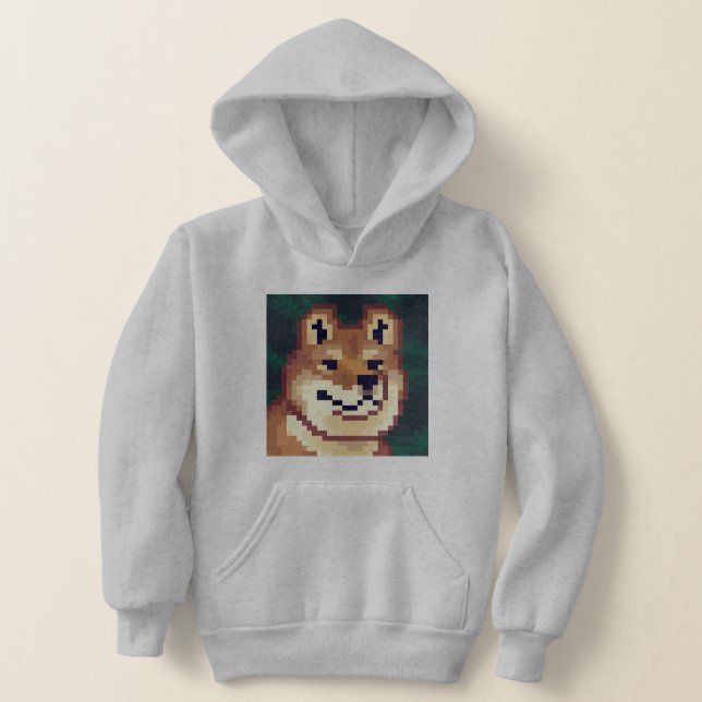 Shiba pixel art t shirt (Laydown)